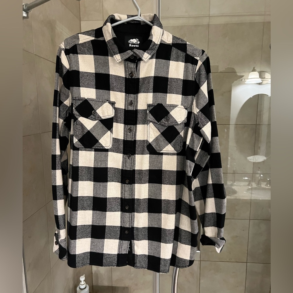 Roots Plaid | Large | Black and White